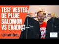 Test matriel  veste de pluie impermable salomon bonatti vs evadict  decathlon 