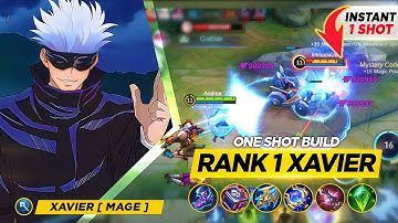 100% DEADLY XAVIER INSANE ONE SHOT DAMAGE BUILD AND EMBLEM | XAVIER TIPS & GUIDE | XAVIER MLBB