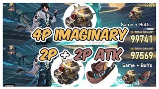 Dan Heng 4P Imaginary vs 2P ATK% 2P Imaginary Damage Comparison【 Honkai Star Rail Dan Heng Build 】