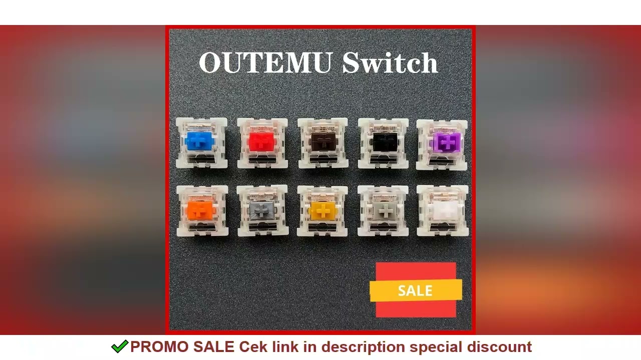 Outemu Switch Mechanical Keyboard Switch 3Pin Clicky Linear Tactile Silent Switches RGB LED SMD Gami