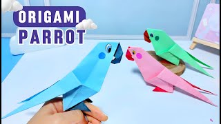 Как сделать попугая из бумаги؟/Птицы из бумаги своими руками./Origami cute parrot/paper bird