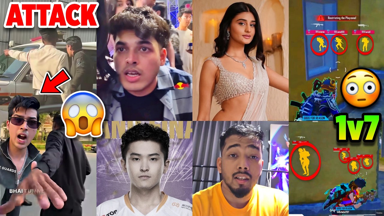 The DARK Reality 😡 Why ATTACK? 🥶 | Jonathan,Payal Gaming,Top Pubg,Scout,BGMI Player 1v7