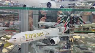 Emirates  model  airplane collection  at the airplane  shop