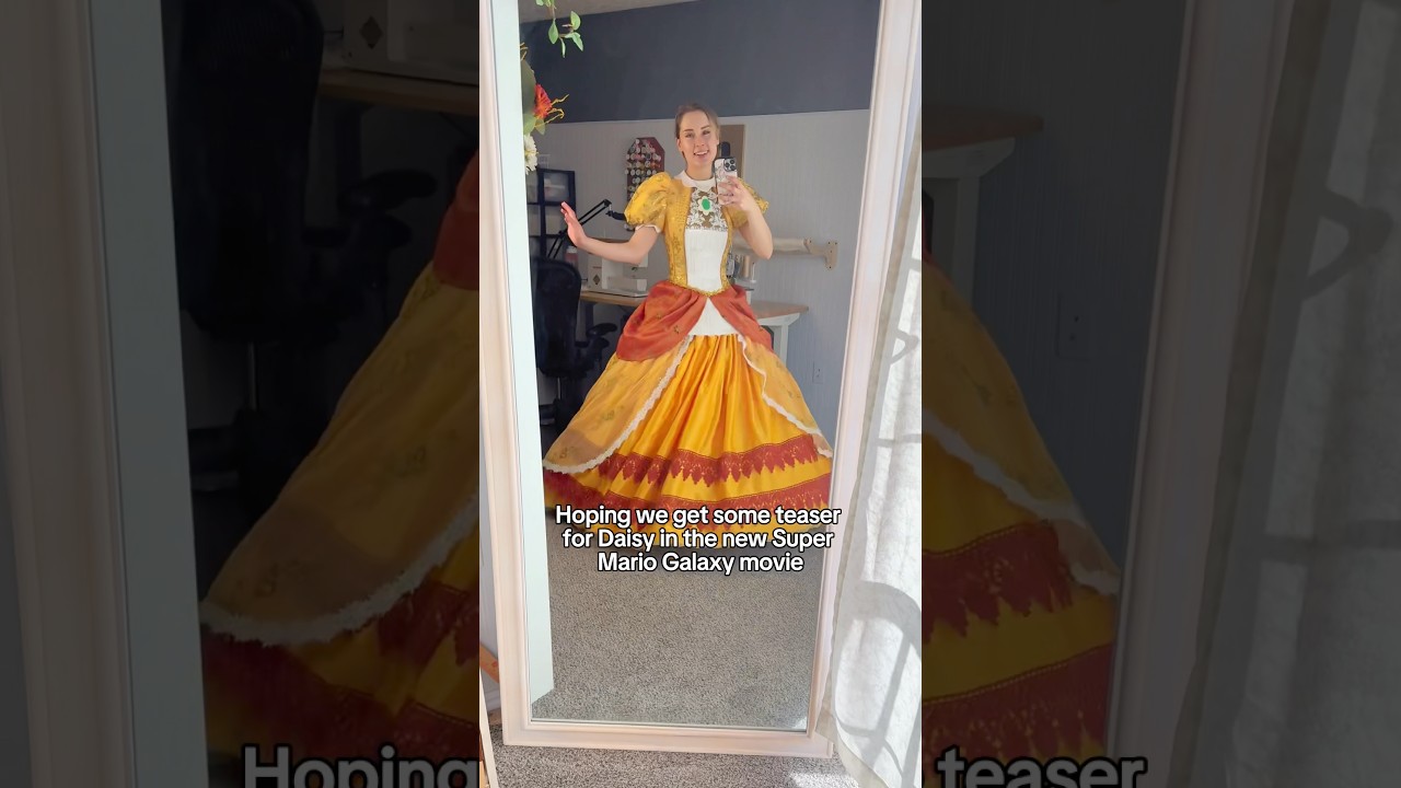 She’s my favorite princess, I made her dress and everything 🥲🧡 #supermariogalaxymovie