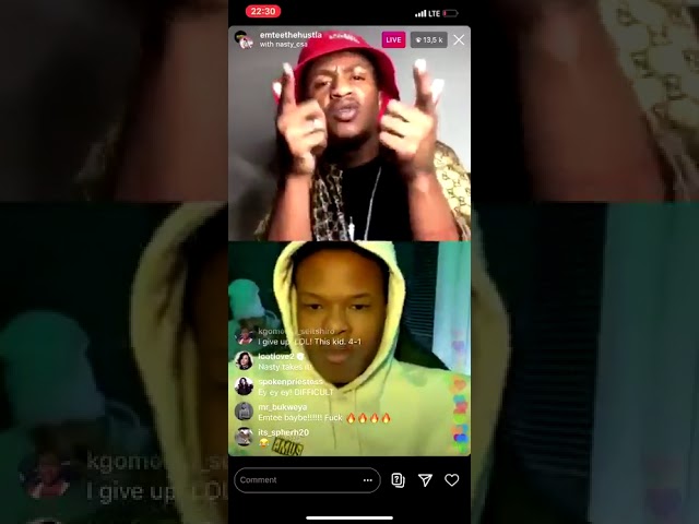 Tonton Emtee VS Nasty C - Instagram Live Battle di YouTube Tonton Emtee VS Nasty C - Instagram Live Battle di YouTube
