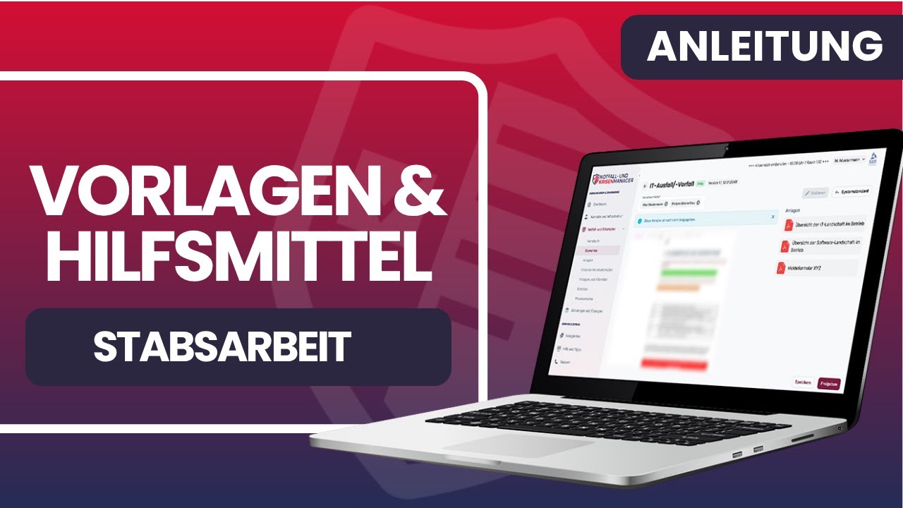 Notfall-/Krisenmanager – Vorlagen und Hilfsmittel für die Stabsarbeit | Software Krisenmanagement