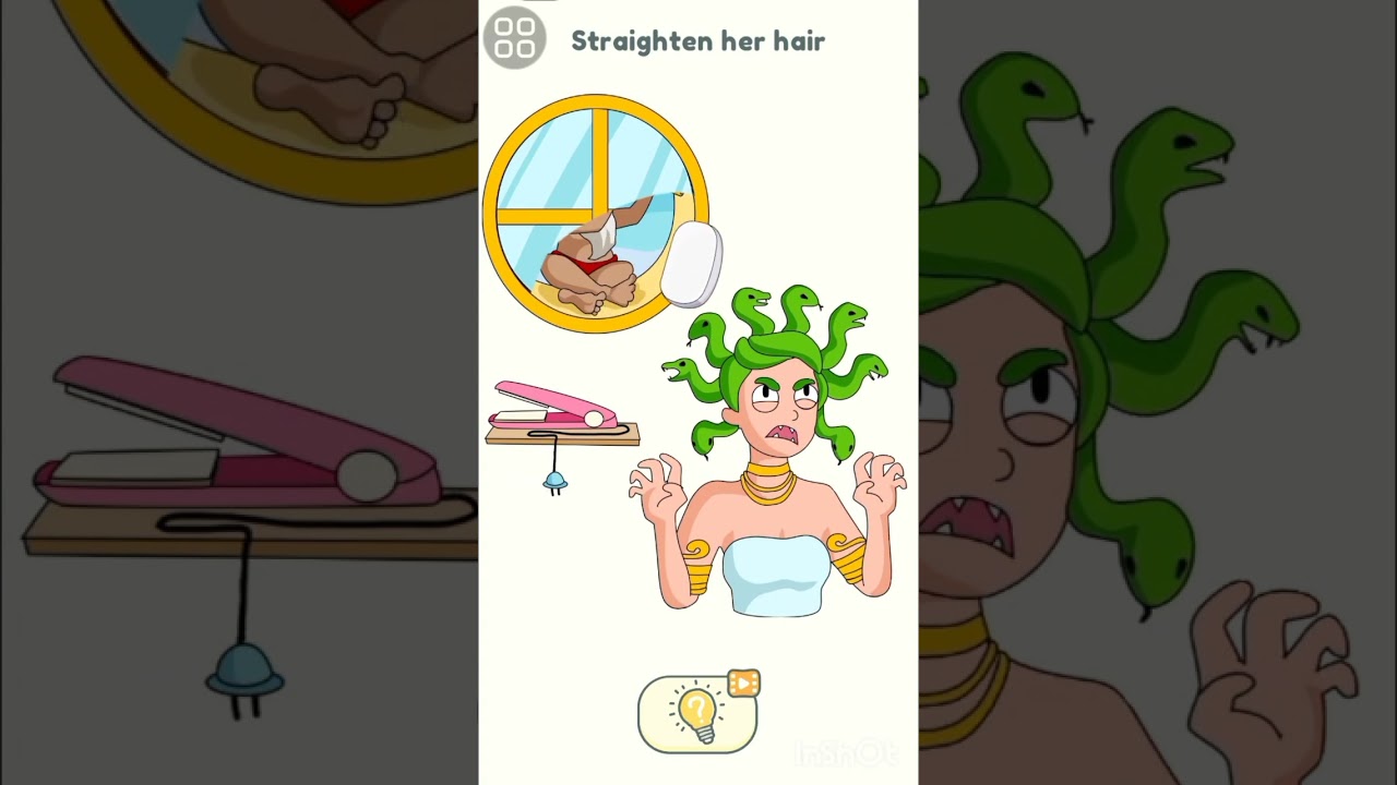 straightenHer hair? Lvl 51 ( Delete One Part) gameplay #shorts #viral #dop5