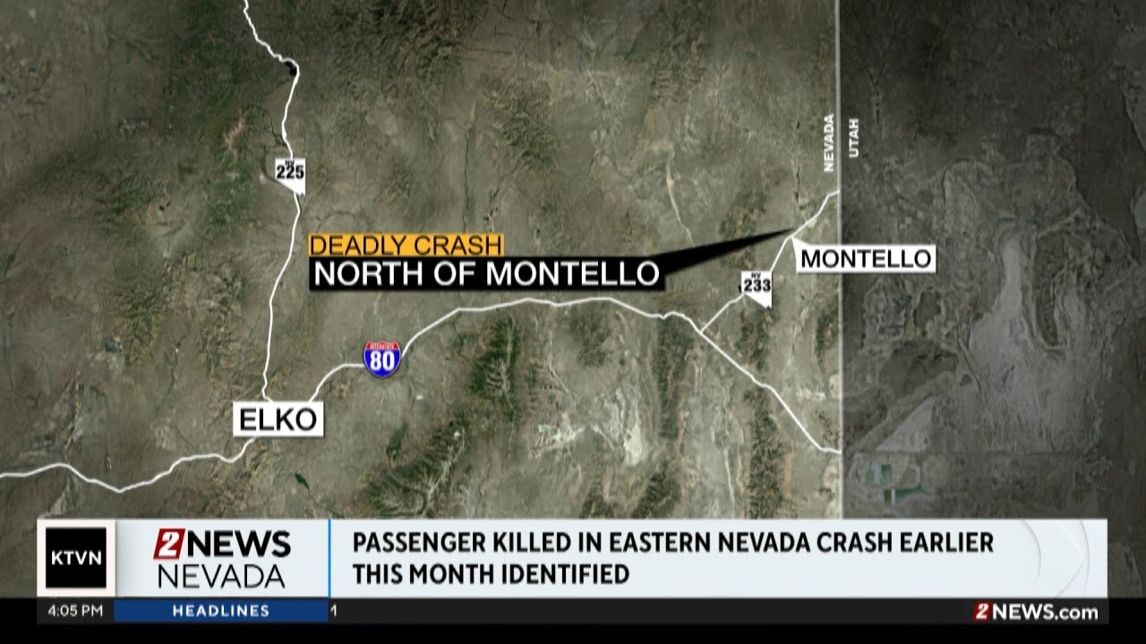 Victim in deadly crash east of Elko identified - YouTube