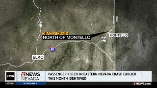 Victim in deadly crash east of Elko identified