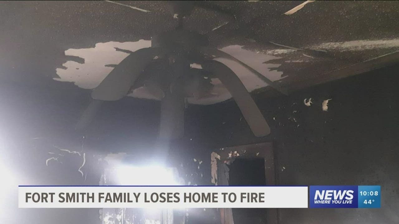 Fort Smith family loses home to fire the day after Christmas - YouTube