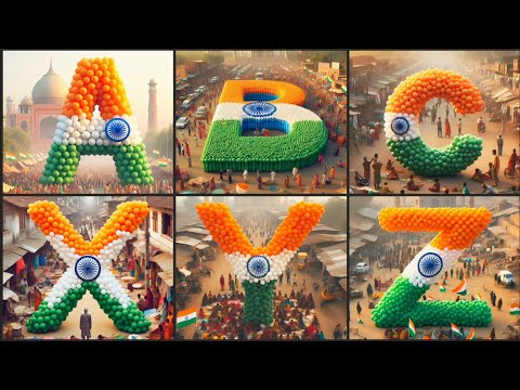 Celebrating the Indian Flag | Creative ABCD Designs #independenceday #abcd #republicday