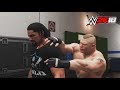 WWE-2K18-Brock Lesnar vs.Roman Reigns - backstage brawl  Match- -RAW 2018