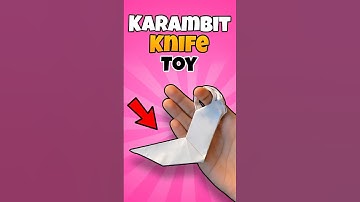 Make Paper Karambit Knife 😱#shorts