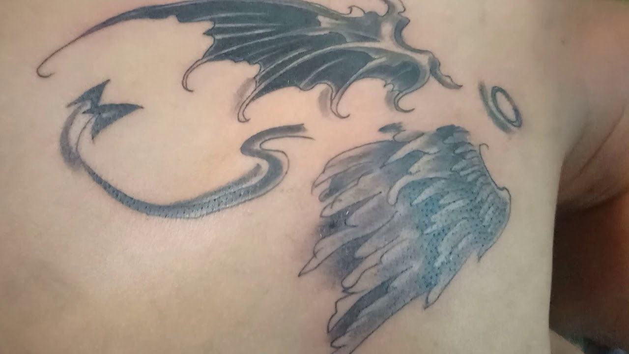 Tattoo Đôi Cánh Thiên Thần Và Ác Quỷ | Khái Quát Những Thông Tin Về Hình