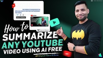 How to Summarize A YouTube Video using AI for FREE (2025) Best Free AI YouTube Video Summarizer