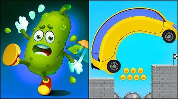 Wacky Run VS Car Climber Draw Bridge 3D- All Levels SpeedRun Gameplay