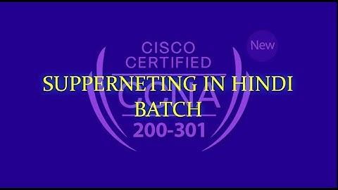 Supernetting in Hindi | What is Supernetting | How to do Supernetting | CCNA Full course