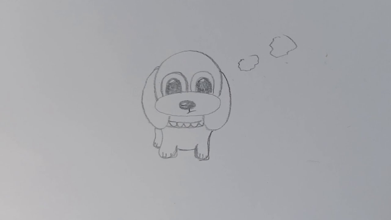 How to draw a dog for kids - YouTube