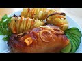 КАК С МАНГАЛА  ШАШЛЫК: курица в соево-медовом соусе с картошкой-спиралькой: рецепт в духовке