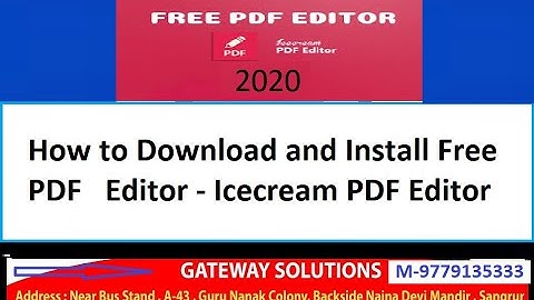How to Download and Install Icecream pdf editor