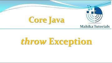 Core Java 70 - throw exception