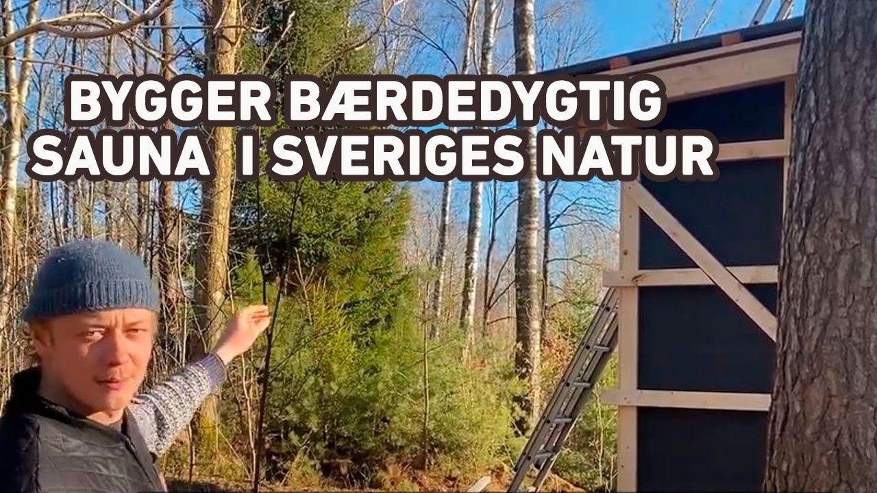 Tømrer-elever udvikler og bygger en bæredygtig sauna i Sveriges natur