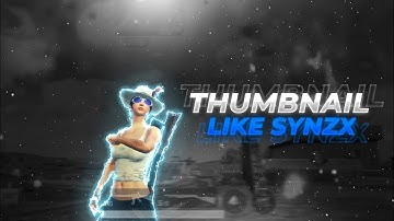 How to make thumbnail like SynzX⚡ I SynzX thumbnail | BGMI❤️#thumnailtutorial #gamingthumbnail