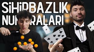 İLİZYON GÖSTERİSİ YAPTIK! | Hilelerini Anlattık | SİHİRBAZLIK NASIL YAPILIR #ilizyon #sihirbazlık