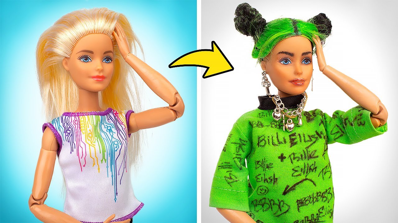 ⁣Transformă o păpușă Barbie în Billie Eilish