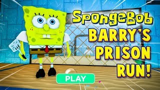 NEW Spongebob Barrys Prison Run ?? | Roblox First Person Obby Escape Jumpscare