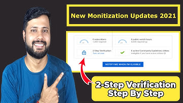 ||Enable 2-Step Verification on Your YouTube Channel||Monitization Updates 2021||বাংলা Tutorial||