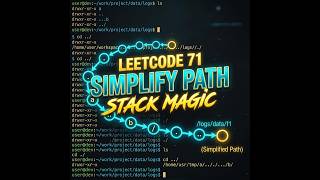 Celebrity LeetCode 71: Simplify Path in less than 5 minutes | Stack Algorithm Net Worth