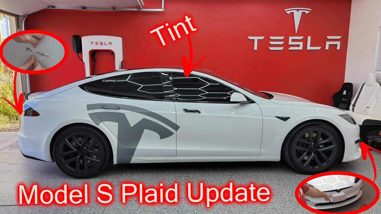 First Tesla Model S Plaid Mods. Getting Ready For The New Wrap! 😱 - Youtube