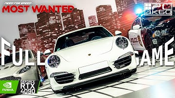 Need For Speed Most Wanted 2012 Gameplay Walkthrough FULL GAME PC RTX 4090 (4K 60FPS ULTRA)