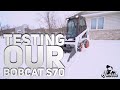 A little Bobcat S70 Action / Afternoon snow fall