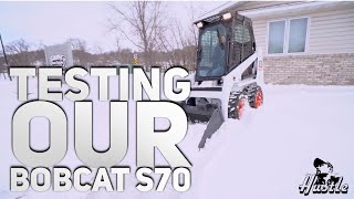 A little Bobcat S70 Action / Afternoon snow fall