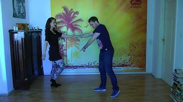 Zouk lessons Bremen. Beginners. 22.09.15. Leading bumerangue reverse with an impulse.