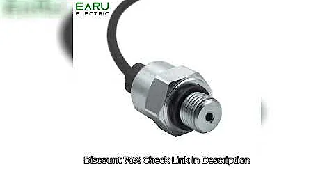 Pressure Sensor Transmitter For Water Oil Fuel Gas Air G1/4 5V Ceramic Sensor Stainless Steel 0.5Mpa
