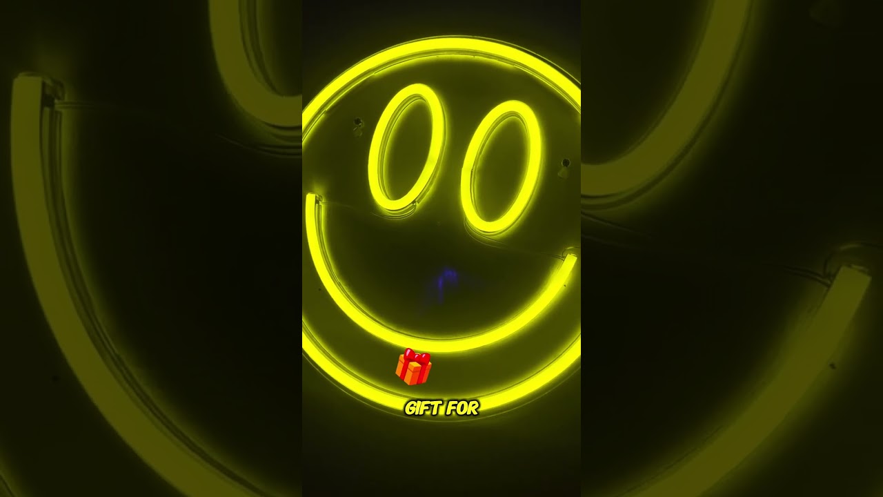 😊 Stay Positive! Bright SMILE Neon Signs for Any Space