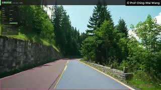 Mountain Road ADAS Test｜Lane and Obstacle Detection with Overtake Advisory