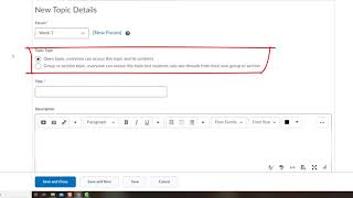 D2L Group Discussion Topics screenshot 5