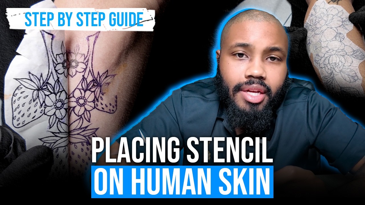 How to Place a Stencil on Human Skin in 7 EASY Steps! | Tattooing for Beginners