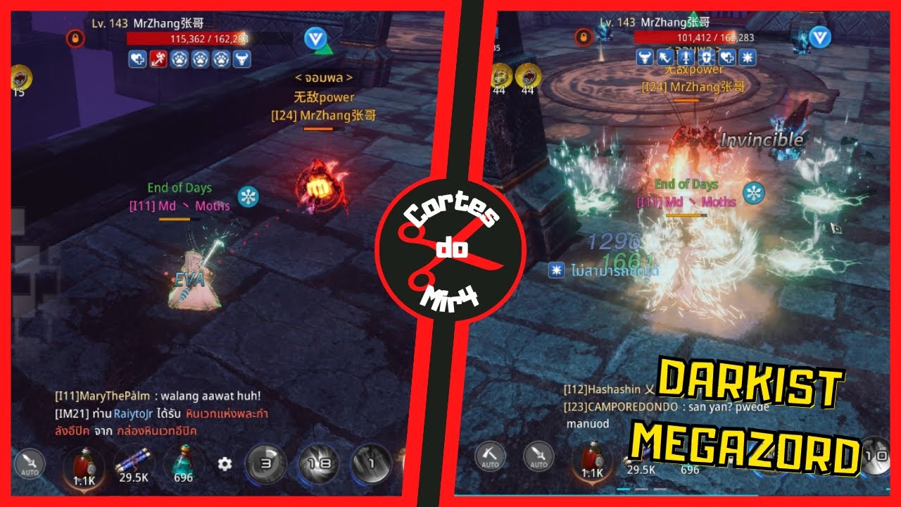 PVP CONTRA DARKIST MEGAZORD | DARKIST MRZHANG Vs MD MOTHS