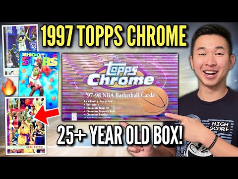 I opened a 25-year-old box of 1997-98 Topps Chrome Basketball