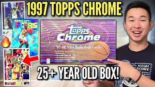 I opened a 25-year-old box of 1997-98 Topps Chrome Basketball cards (Jordan, Kobe, & Duncan)! 😮🔥