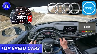 Audi SQ5 TOP SPEED DRIVE ON GERMAN AUTOBAHN *Dragy acceleration 0-100/100-200/200-250 km/h *HQ SOUND