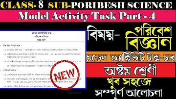 Class 8 Poribesh and Science (পরিবেশ ও বিজ্ঞান )Model Activity Task Part-4 New July .অষ্টম  শ্রেণীর