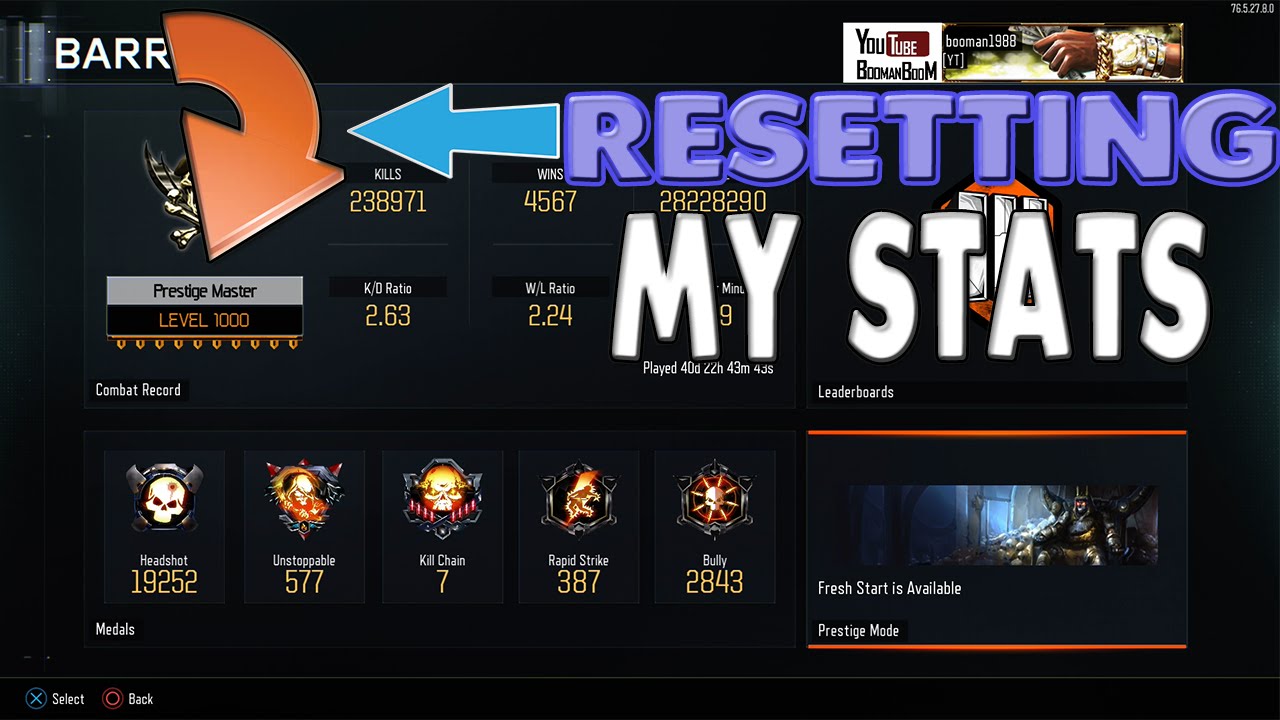 DELETING LEVEL 1000 ACCOUNT?! RESETTING "LEVEL 1000" MASTER PRESTIGE + NUCLEAR  AGAINTS DOOM CLAN