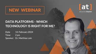 Webinar: Data Platforms – Which technology is right for me? Wealth