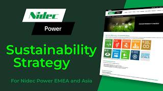 Nidec Power Sustainability Strategy for EMEA and Asia